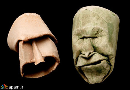 شکلک های دیدنی,Toilet Paper Roll Sculptures