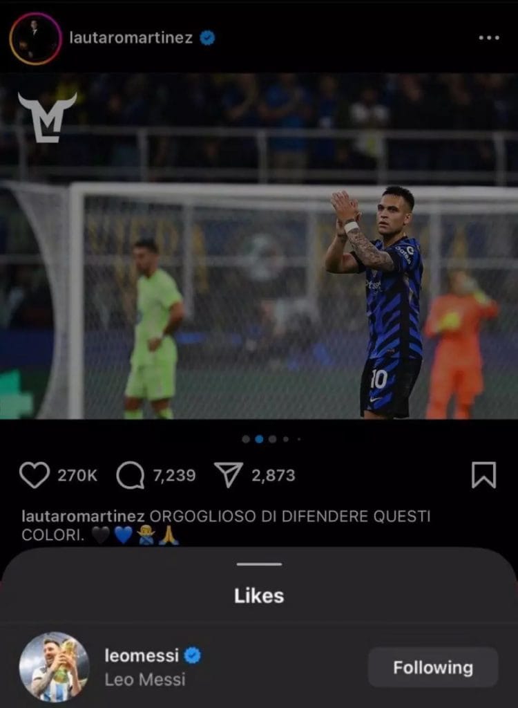 حمایت ویژه مسی از کاپیتان اینتر: جزئیات و تصاویر جالب!