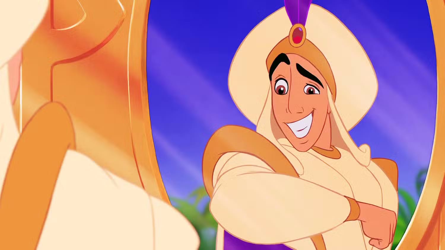 aladdin 1992 aladdin looking at himself in the mirror as prince ali نسخههای ترسناک و دو پارتی از «علاءالدین» دیزنی در راه است؛ جزئیات داستان و تاریخ انتشار - گیمفا