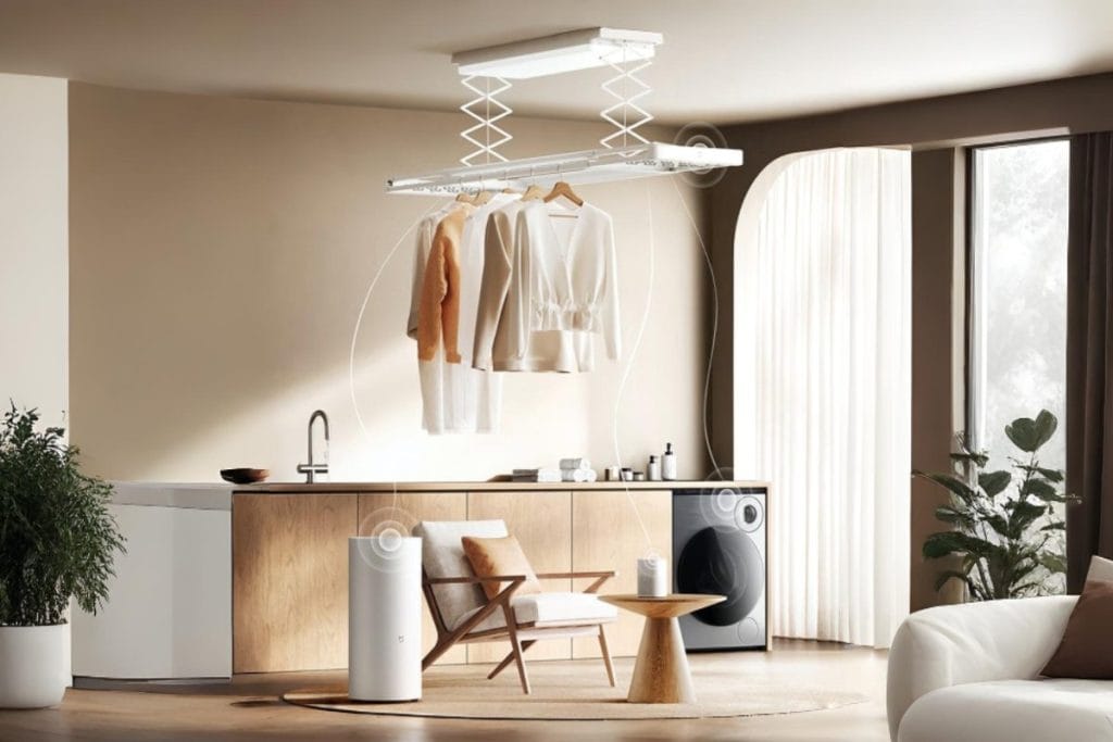 خشککن لباس ۲۰۲۵ شیائومی معرفی شد؛ تحمل ۳۵ کیلوگرم وزن و پنهانشدن در سقف!