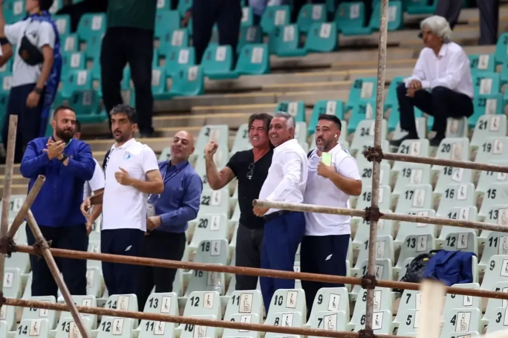 واکنش هیجانی ساپینتو به گل اول استقلال مقابل تراکتور