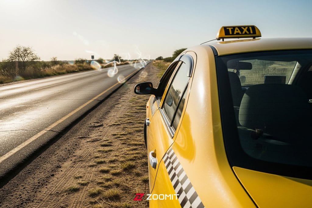 راننده اسنپ در اتوبان تهران زیر آفتاب سوزان جان باخت!