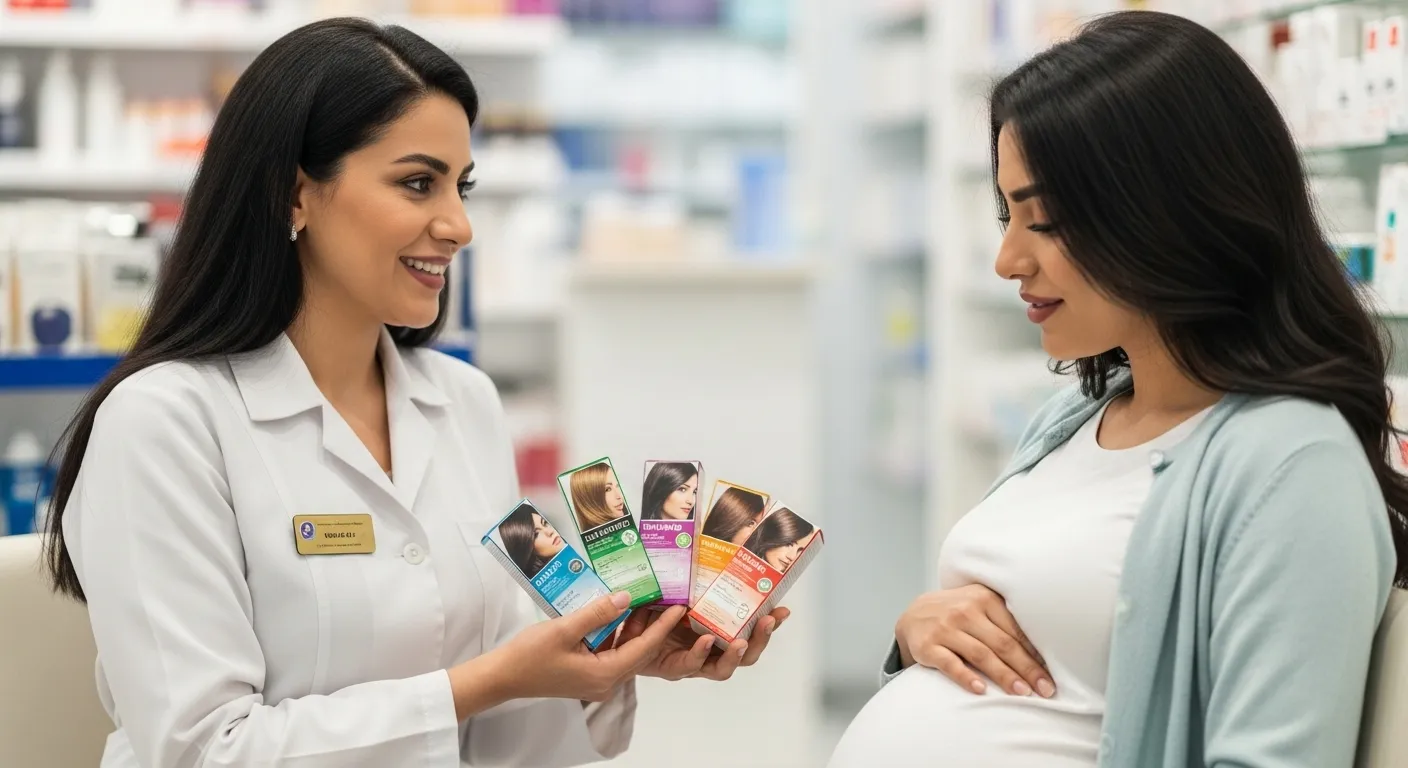 رنگ کردن ایمن مو و ابرو در بارداری