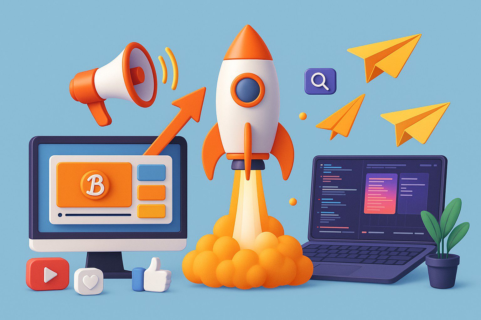 - رشد استارتاپ‌ها با طراحی سایت و بازاریابی آنلاین