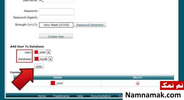 آموزش تصویری ساخت دیتابیس در cPanel آموزش تصویری ساخت دیتابیس در cPanel