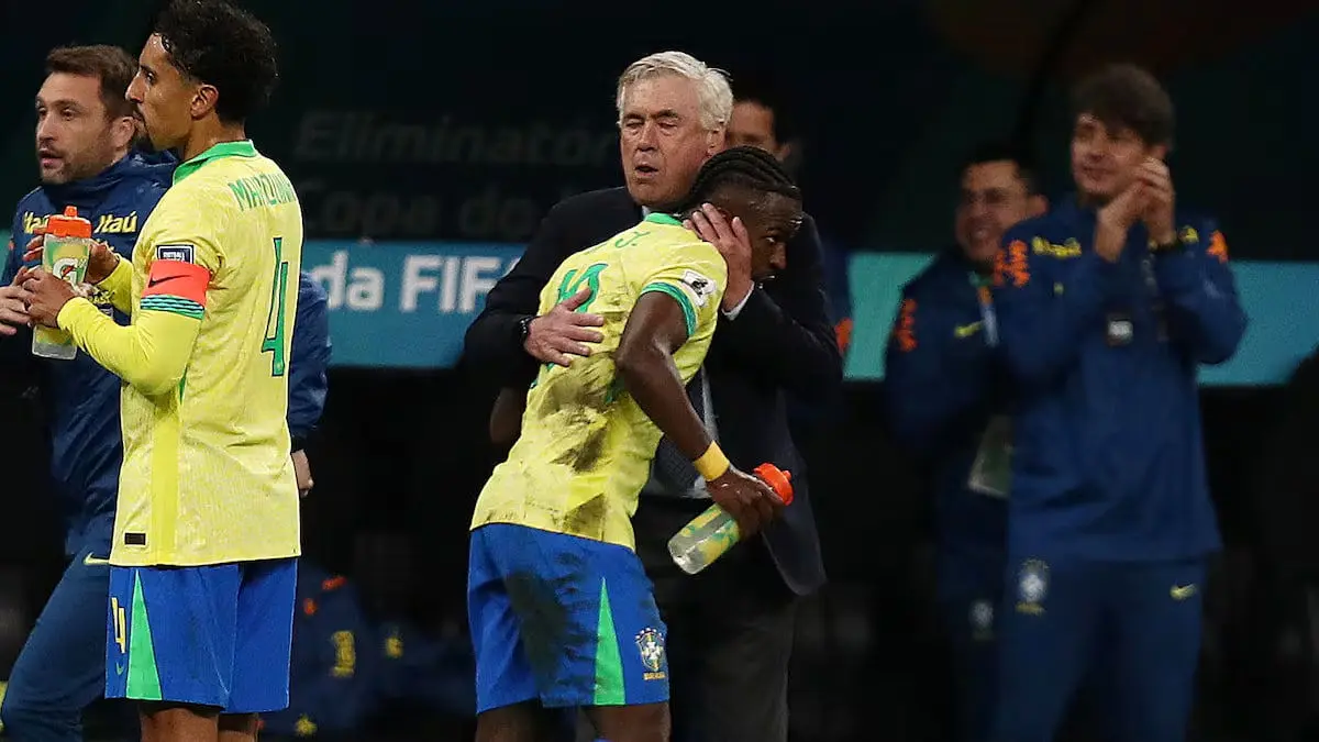 تحسین ویژه وینیسیوس از آنچلوتی: بهترین مربی زندگی من است