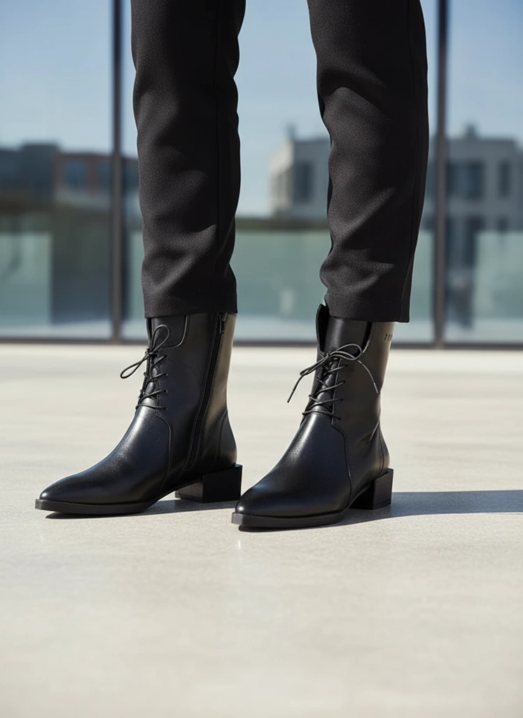 بوت زنانه چرم کاکتوس