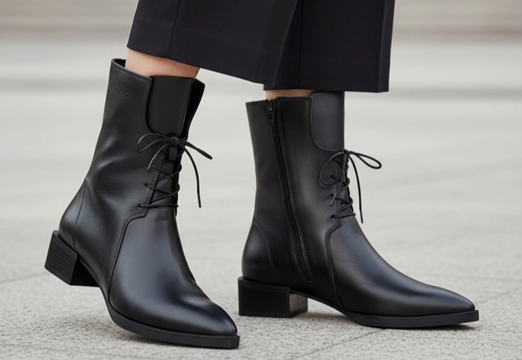 نیم بوت زنانه چرم کاکتوس